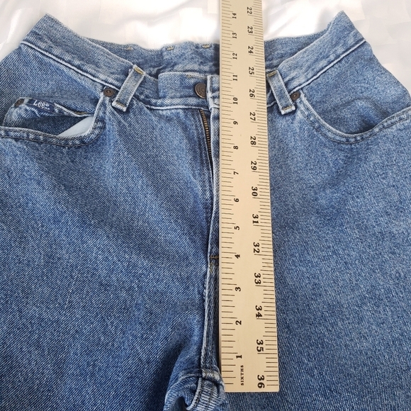Vintage Lee Stone Wash Mom Jeans Size P8 - Picture 7 of 11